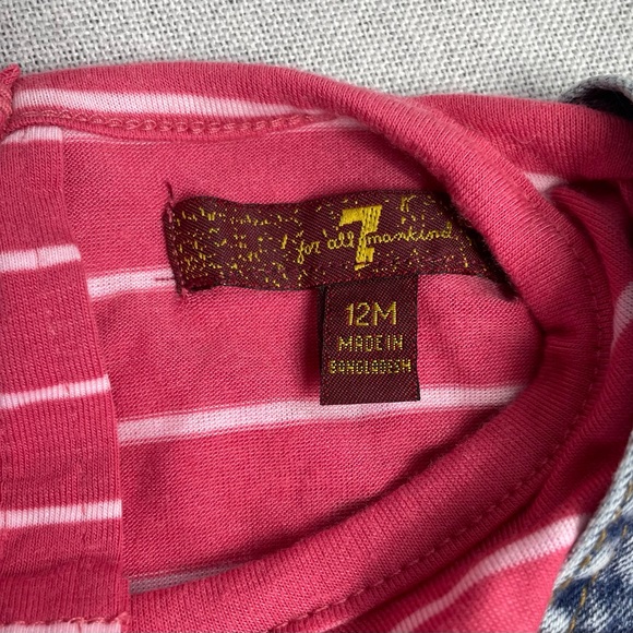 7 for all mankind Denim Overall Dress | 12 months - Picture 5 of 7